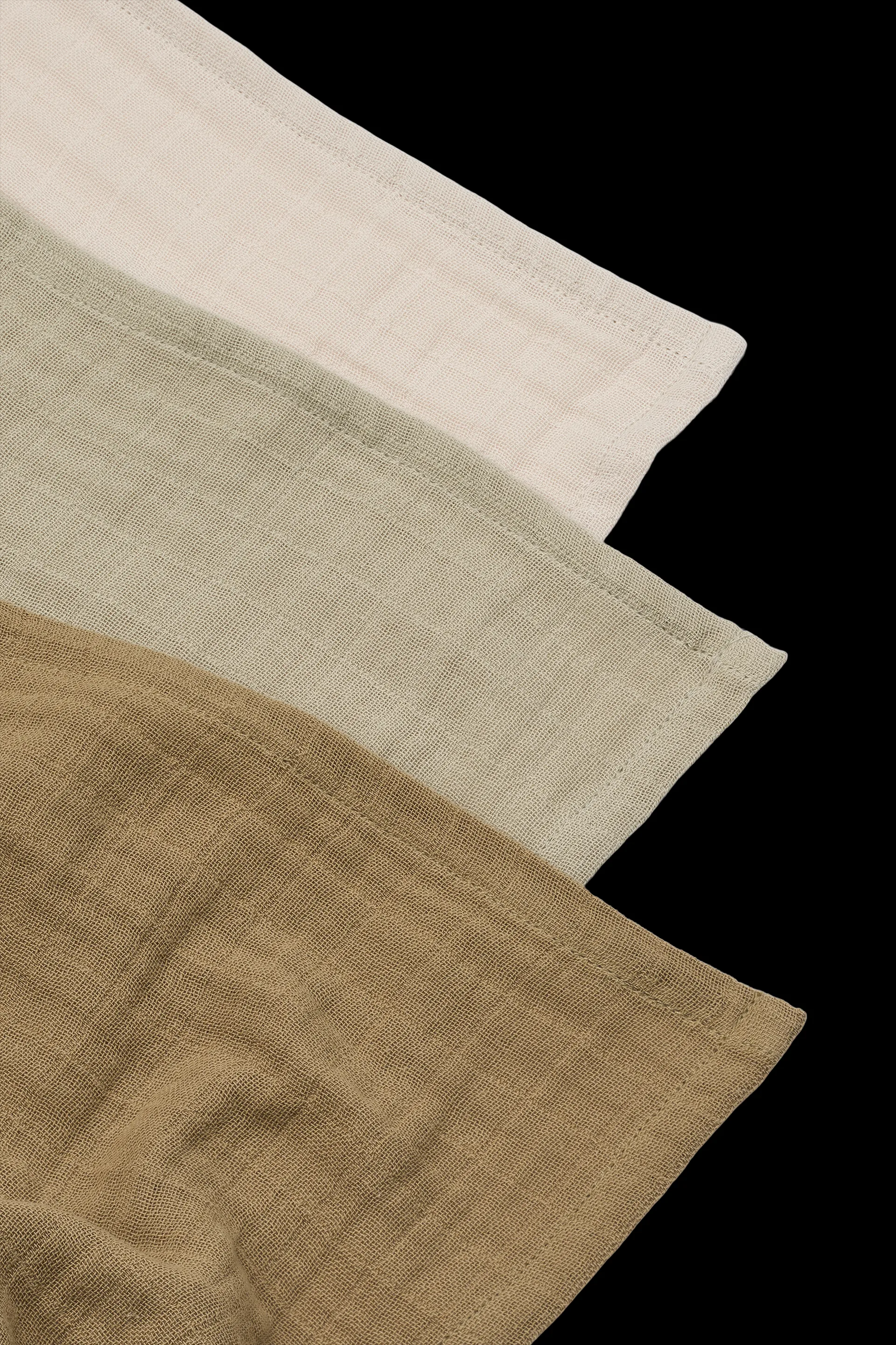 Couverture en mousseline Lewis Lot de 3 65x65 cm, Sandy mix Liewood