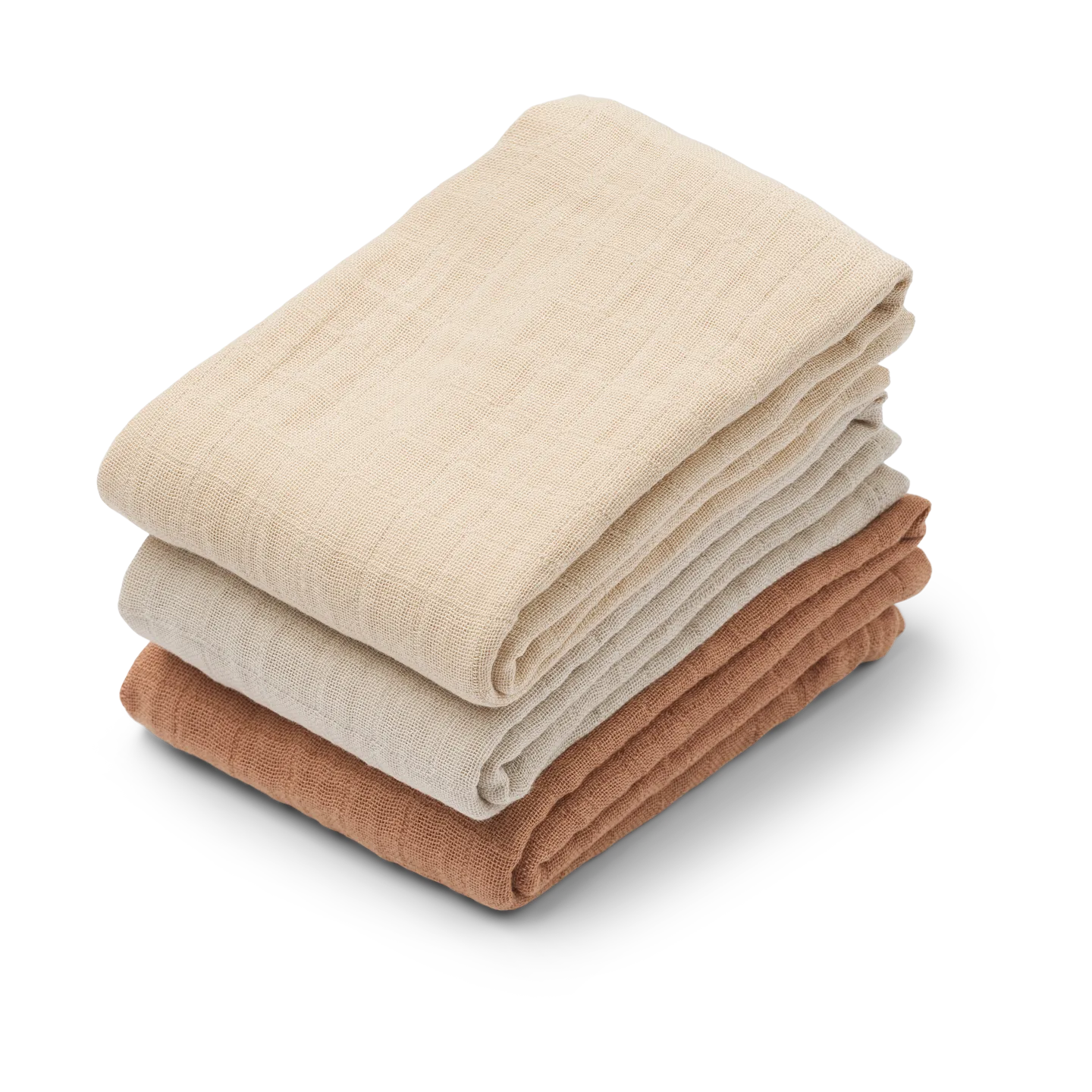 Couverture en mousseline Lewis Lot de 3 65x65 cm, Tuscany rose mix Liewood