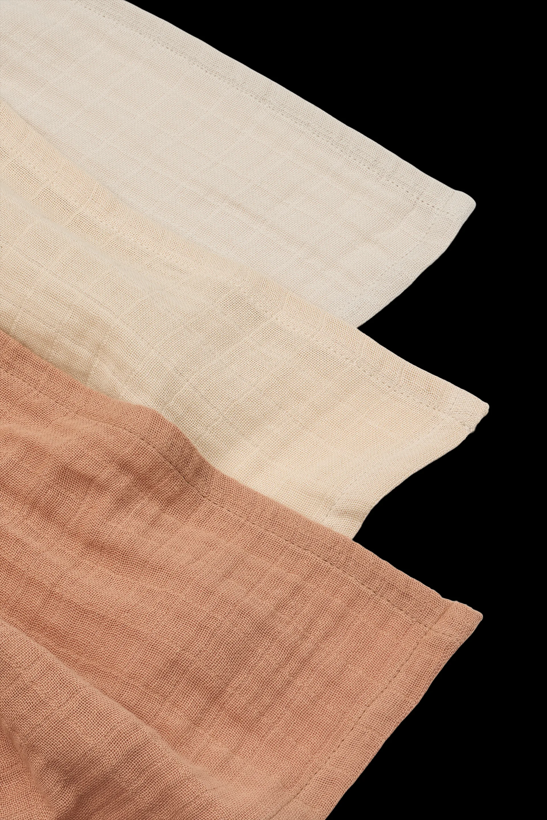 Couverture en mousseline Lewis Lot de 3 65x65 cm, Tuscany rose mix Liewood