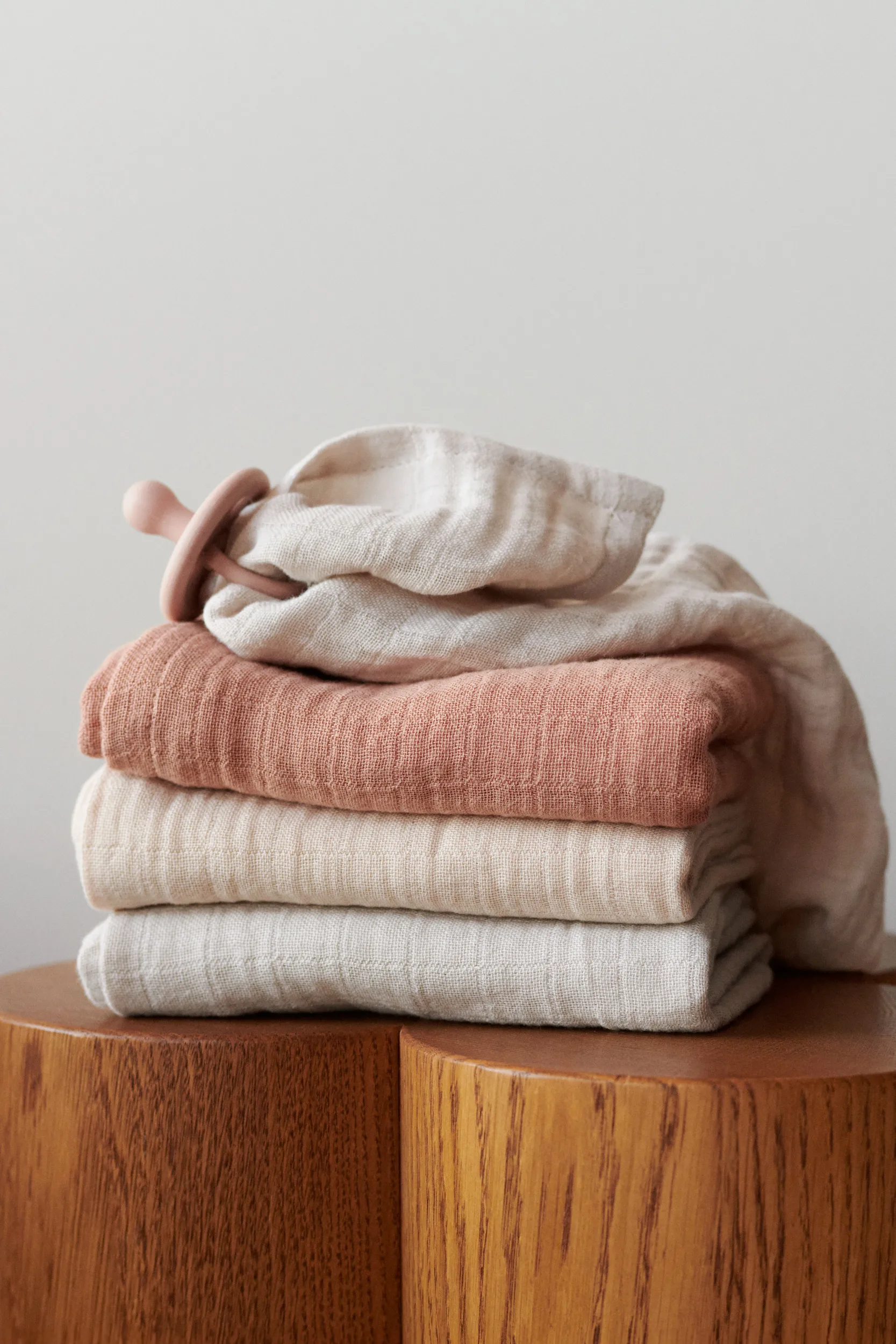 Couverture en mousseline Lewis Lot de 3 65x65 cm, Tuscany rose mix Liewood