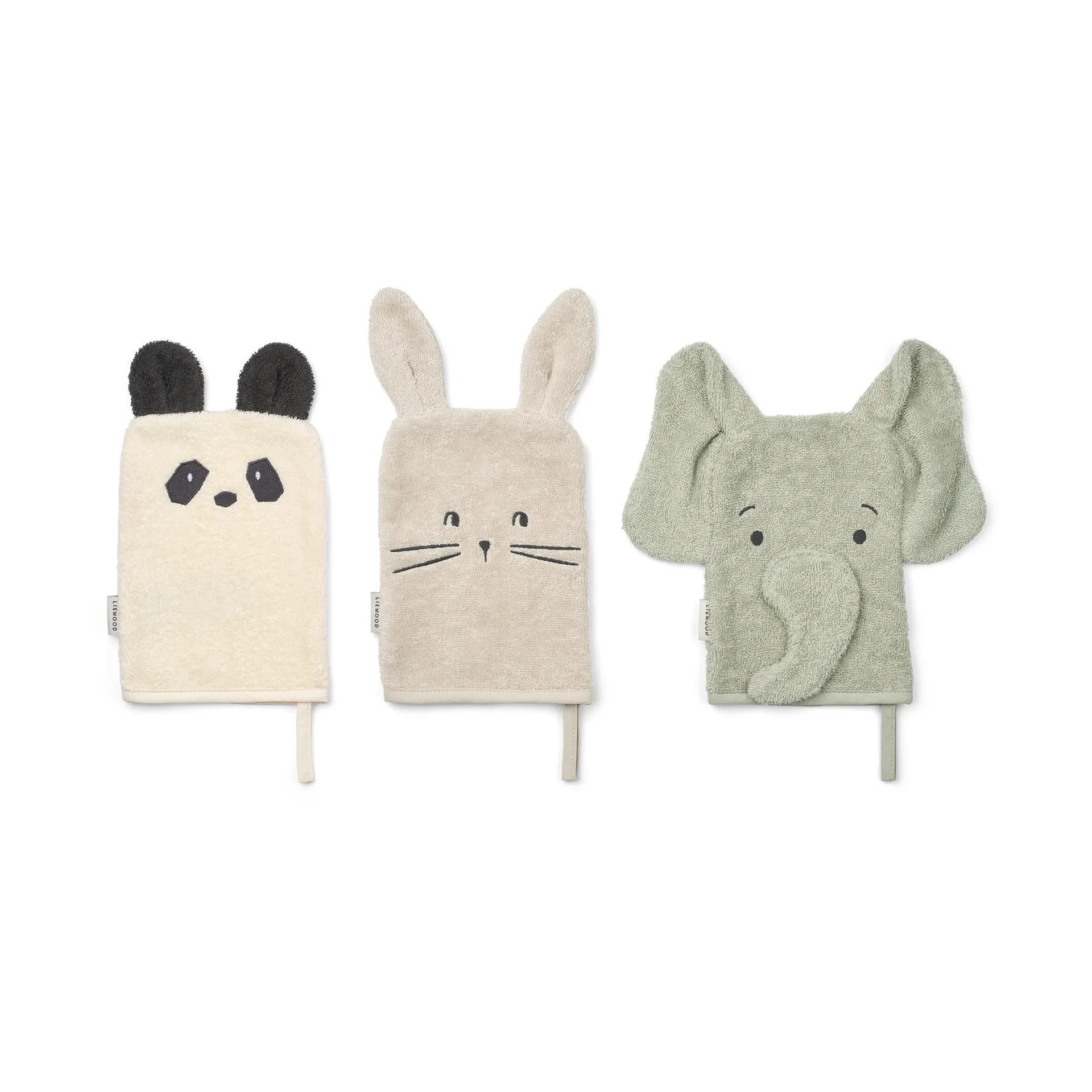 Gant de toilette Sylvester 3 pièces, Dove blue mix Liewood