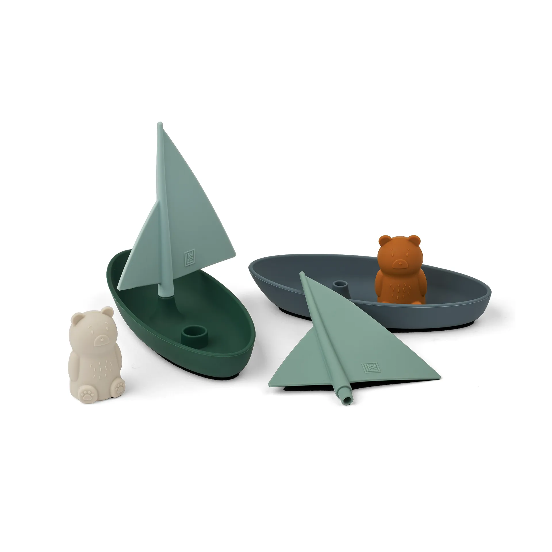 Jouet de bain Ensley bateaux 2 pièces, Whale blue multi mix Liewood