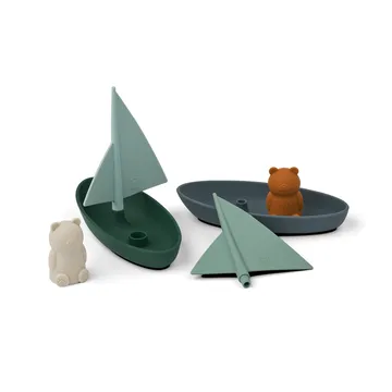 Jouet de bain Ensley bateaux 2 pièces - Whale blue multi mix - Liewood