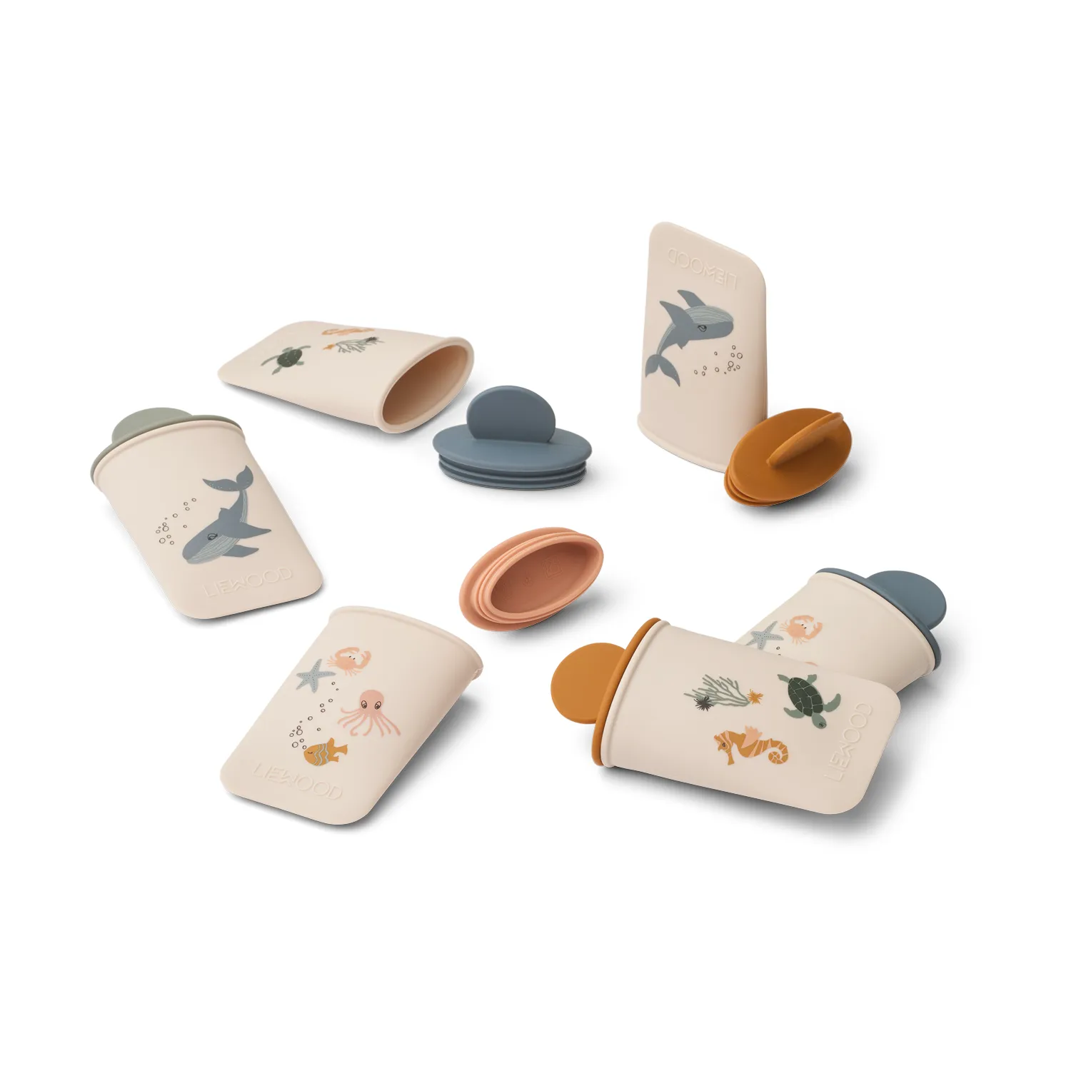 Moule à glace mini imprimé Malik 12 pièces, Sea creature-sandy Liewood