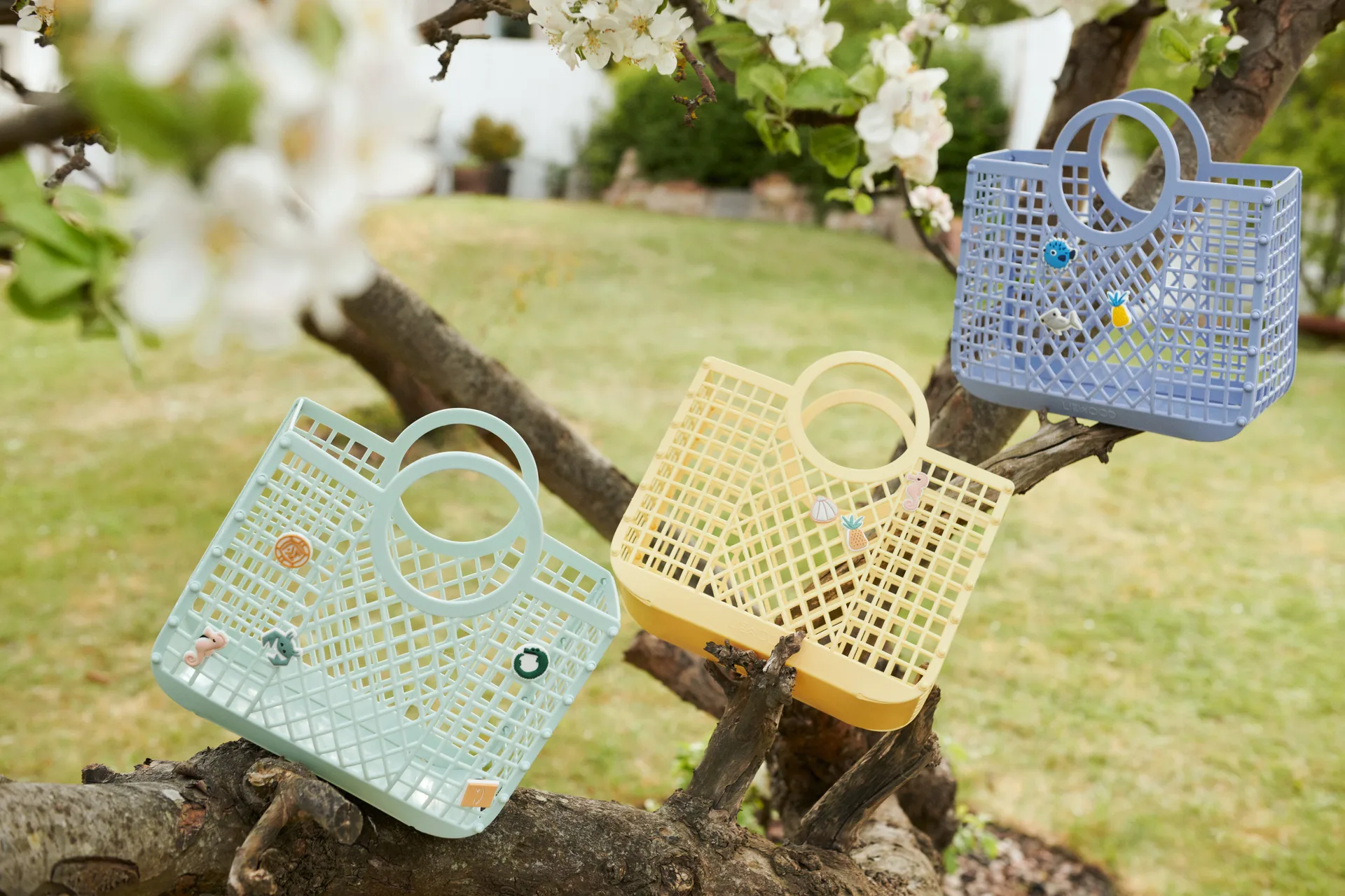 Panier Samantha avec breloques, Light Peppermint Liewood