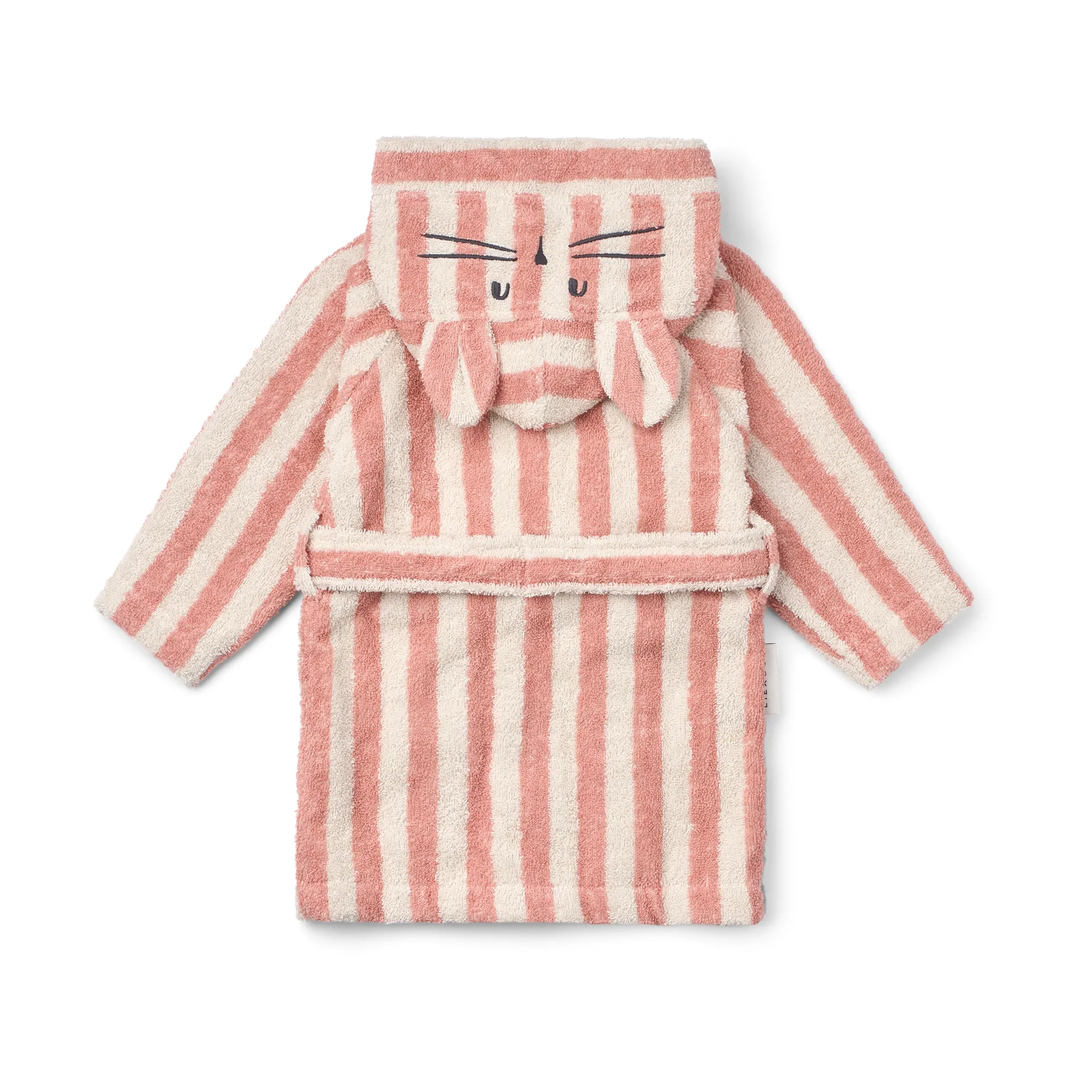 Peignoir Lily Coral Blush Creme de la Creme Stripe, 1-2 ans Liewood