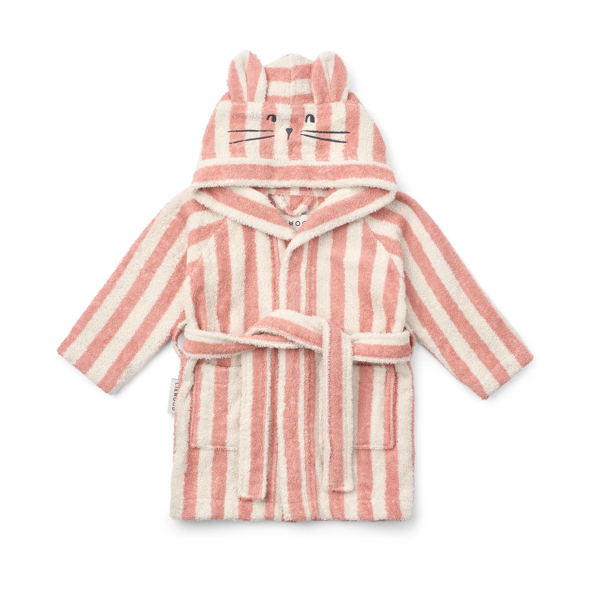 Peignoir Lily Coral Blush Creme de la Creme Stripe, 5-6 ans Liewood