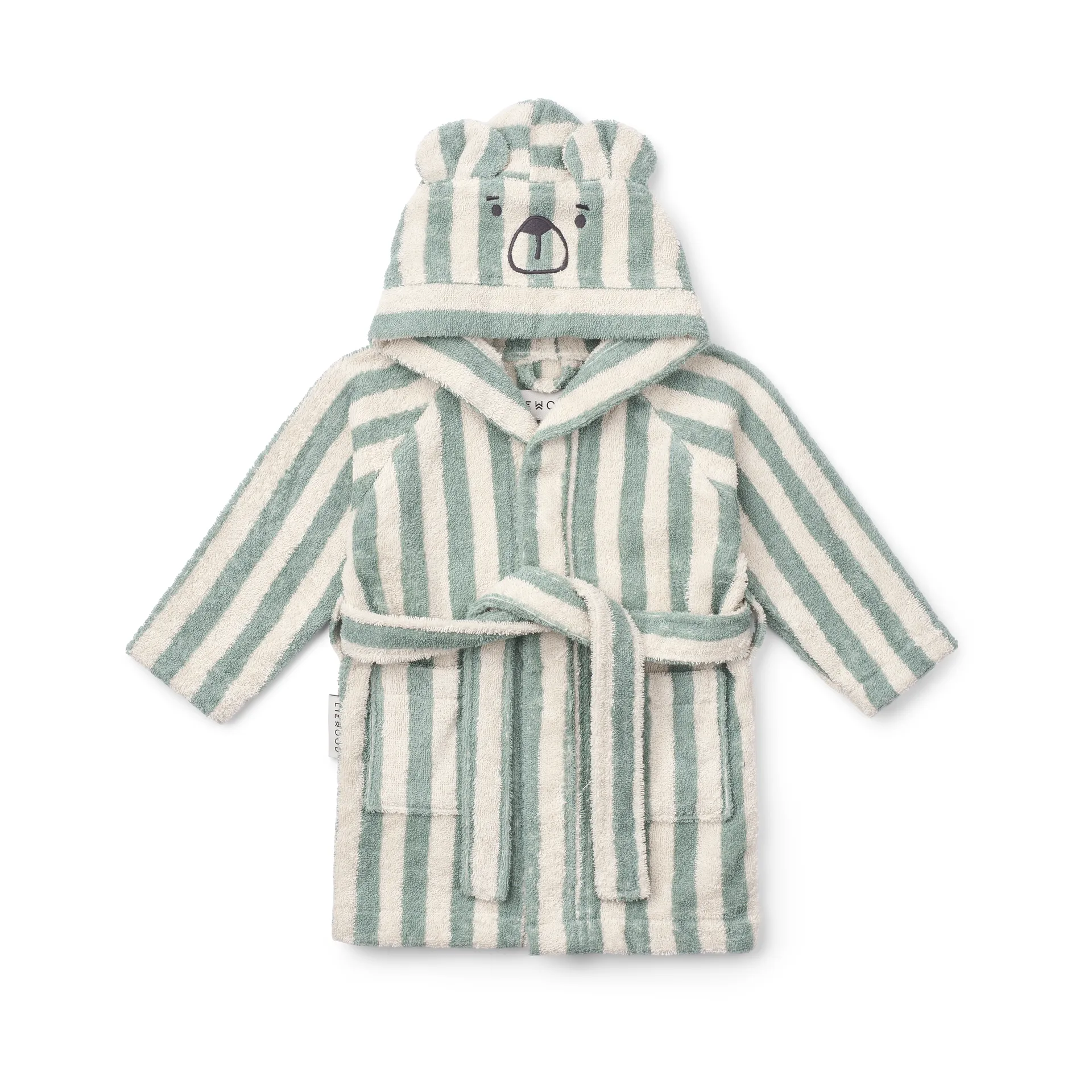 Peignoir Lily Peppermint Creme de la Creme Stripe, 7-8 ans Liewood