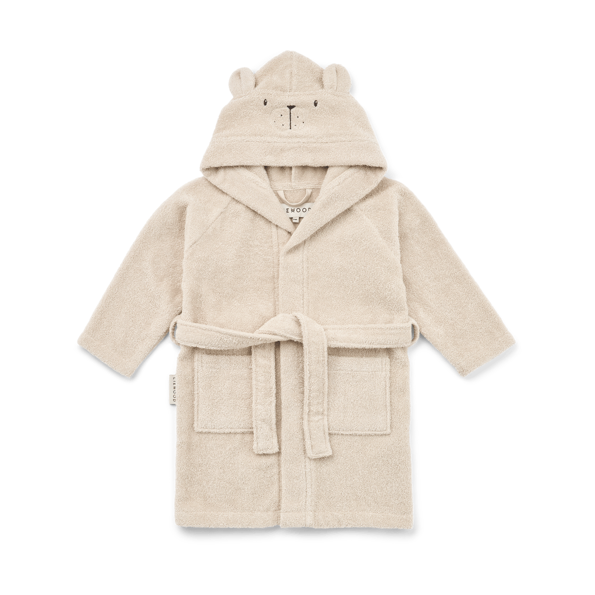 Liewood Peignoir Lily Polarbear Sandy 3-4 ans | Design Scandinave | Serviettes de bain | Beige