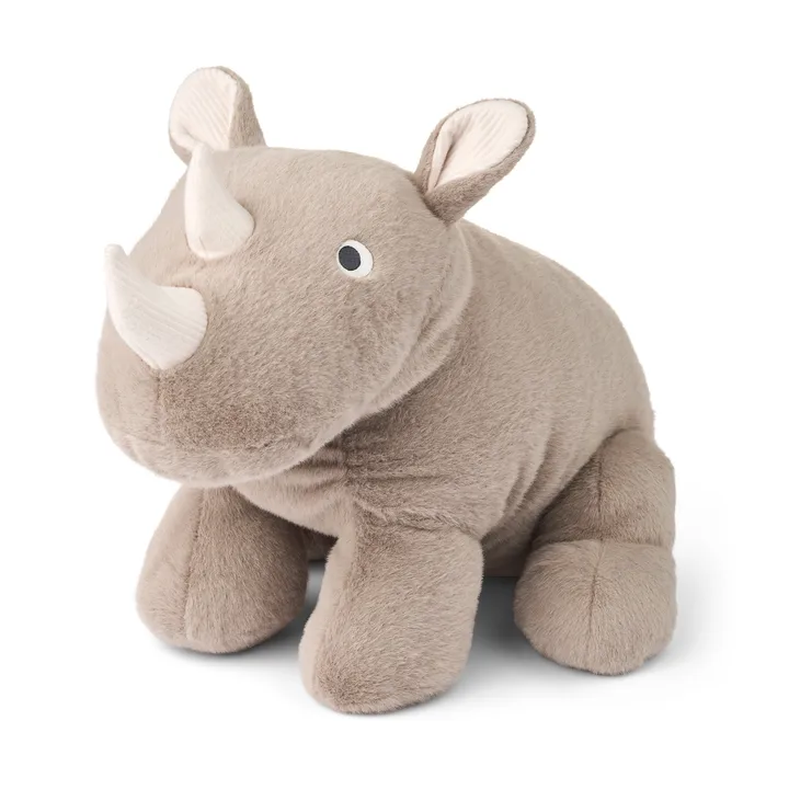 Peluche Barnaby Rhino rhinocéros large - Stone beige - Liewood