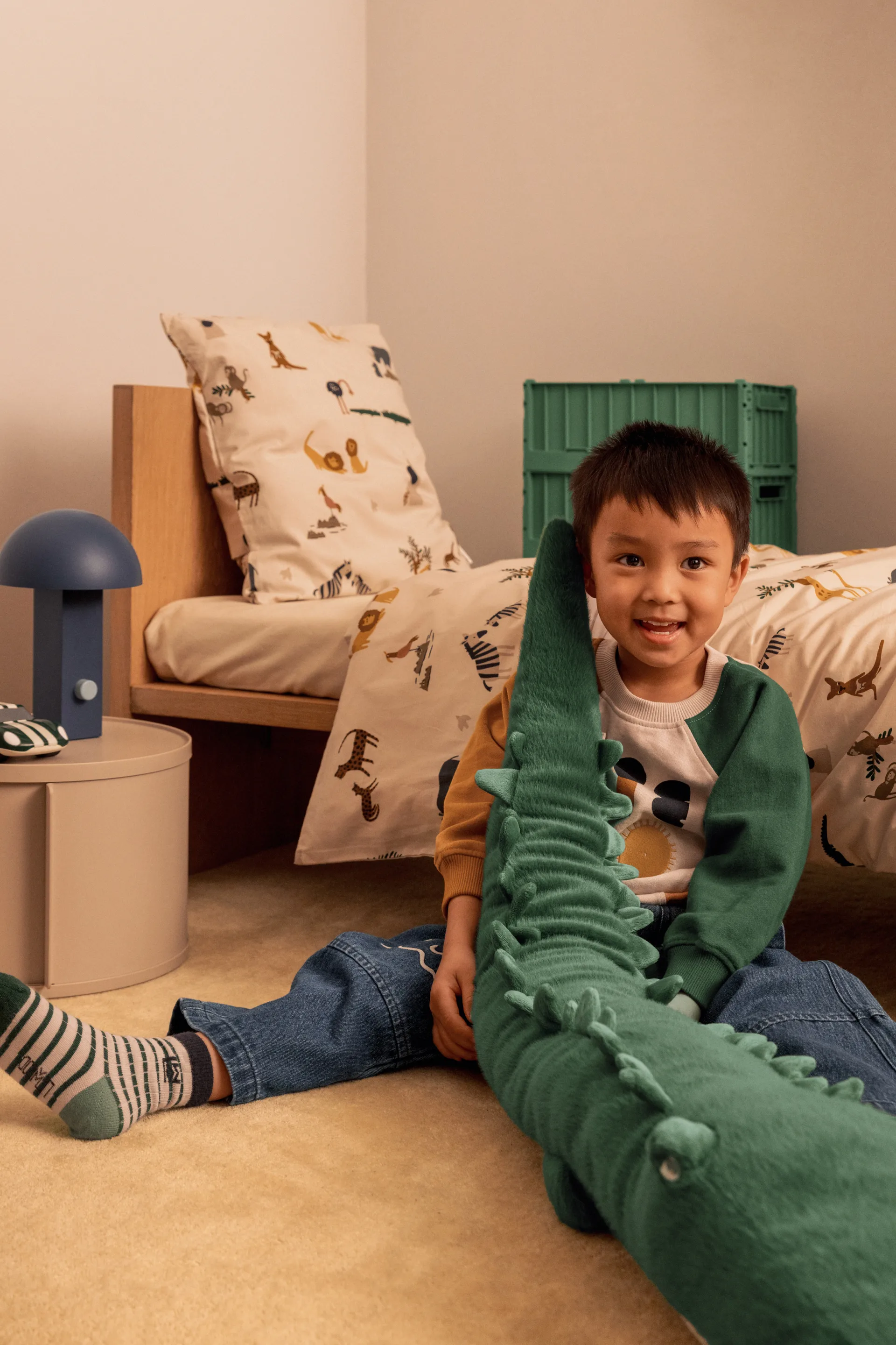 Peluche crocodile Baryden Carlos, Garden green Liewood