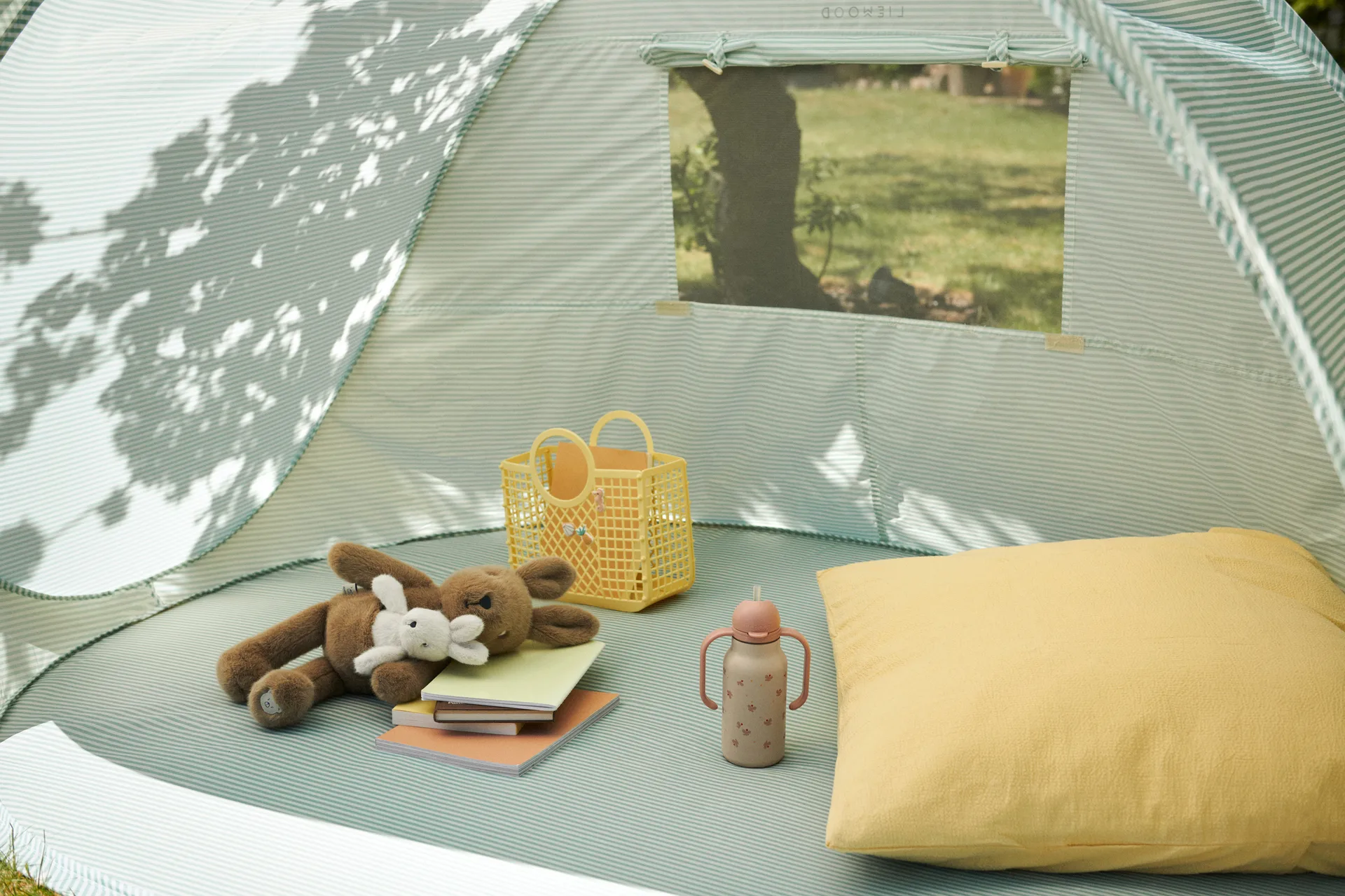 Peluche Kelly Kangaroo Mommy & Me kangourou, Dune Liewood