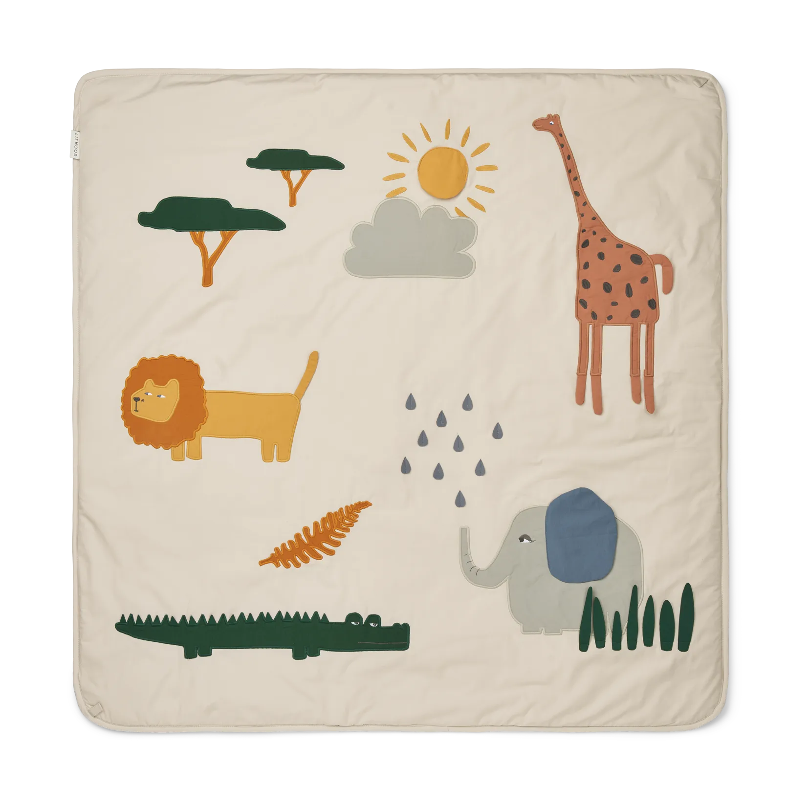 Plaid Glenn 110x110 cm, Safari sandy mix Liewood