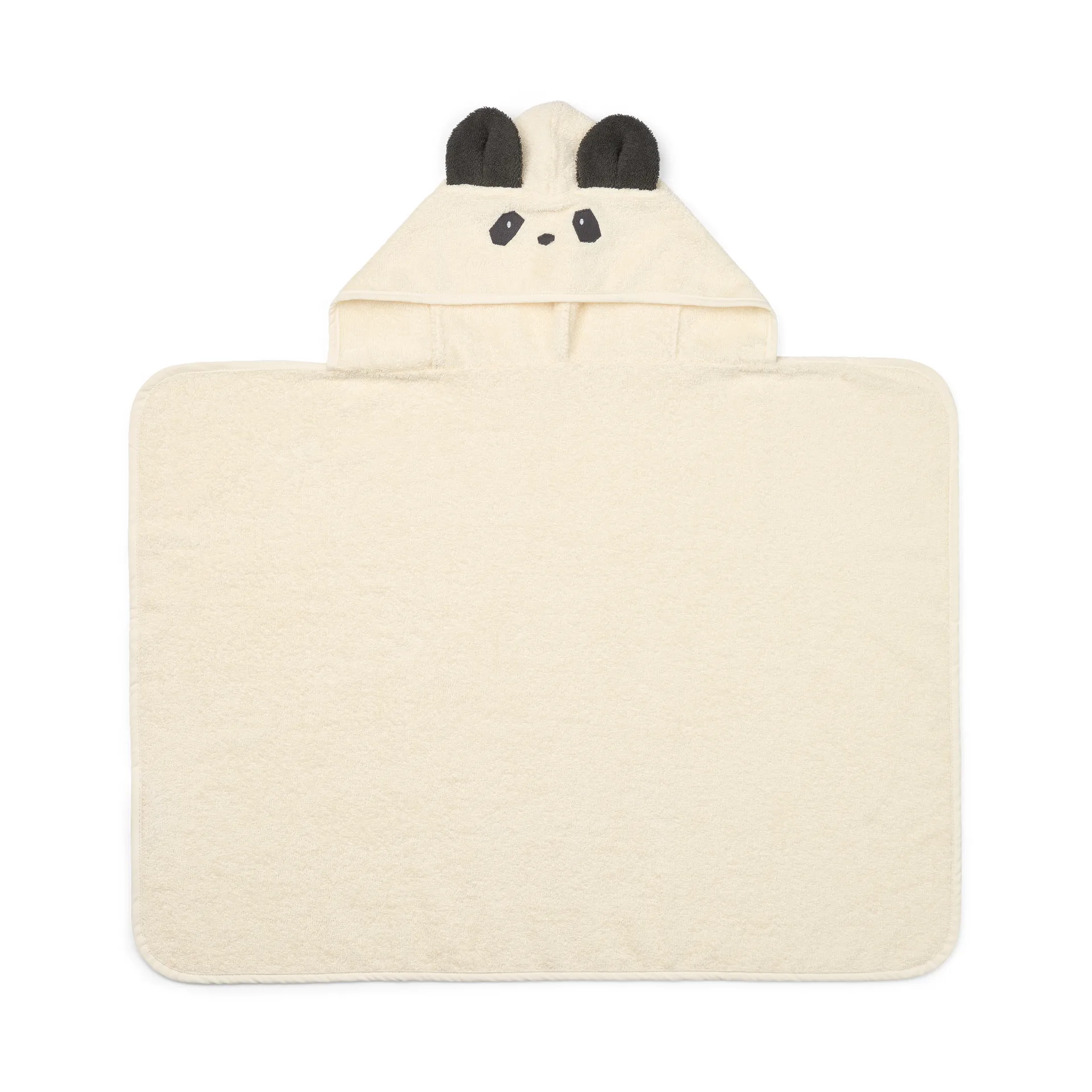 Serviette avec capuche Vilas Panda, Creme de la creme Liewood