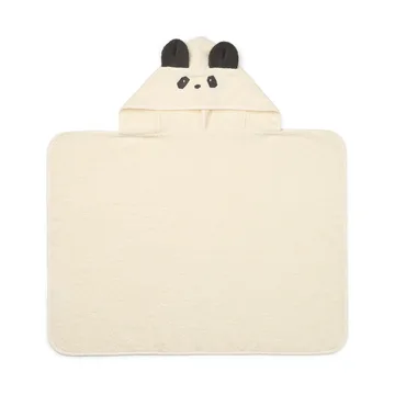 Serviette avec capuche Vilas Panda - Creme de la creme - Liewood