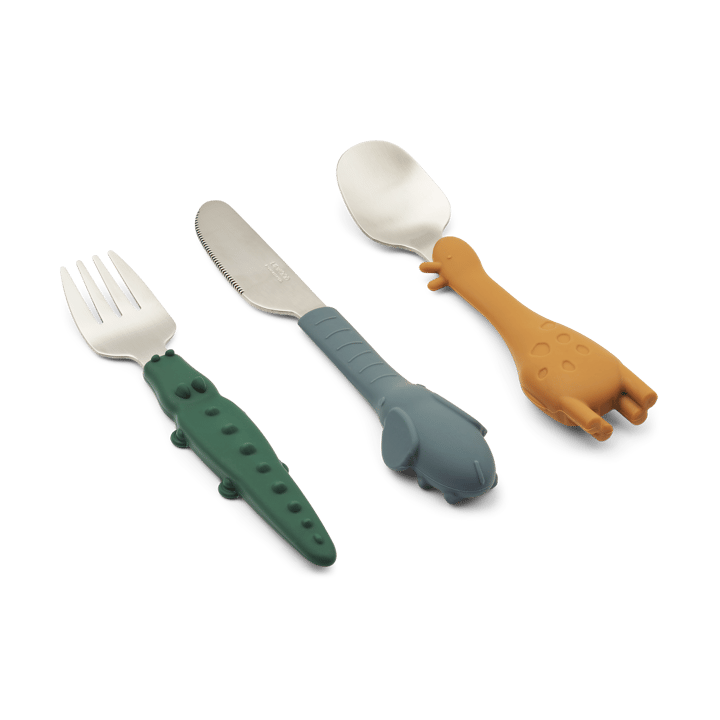 Set de couverts Tove all together 3 pièces - Golden caramel mix - Liewood