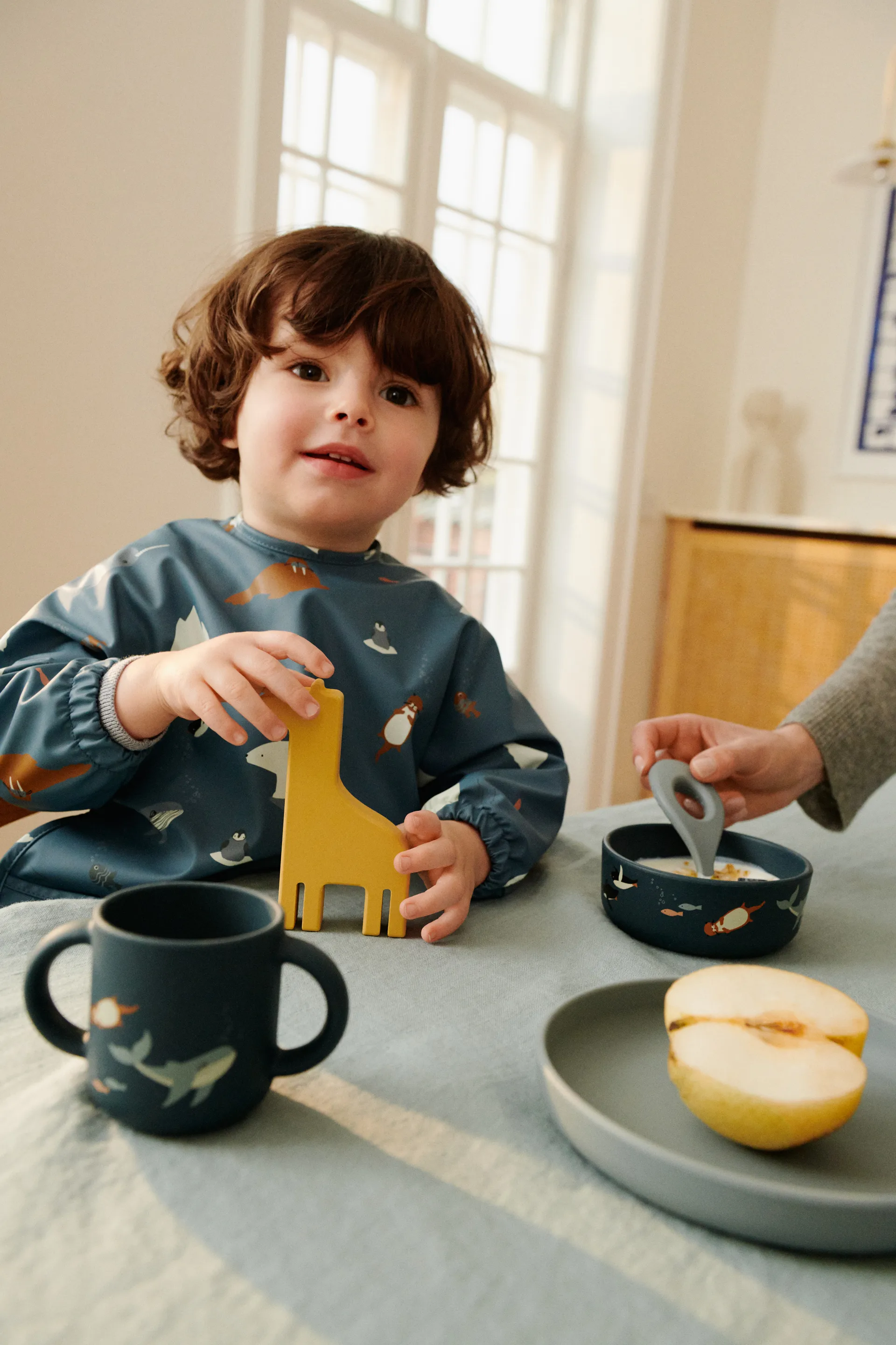 Set de vaisselle imprimé Vivi 4 pièces, Arctic Sea-Ocean view Liewood