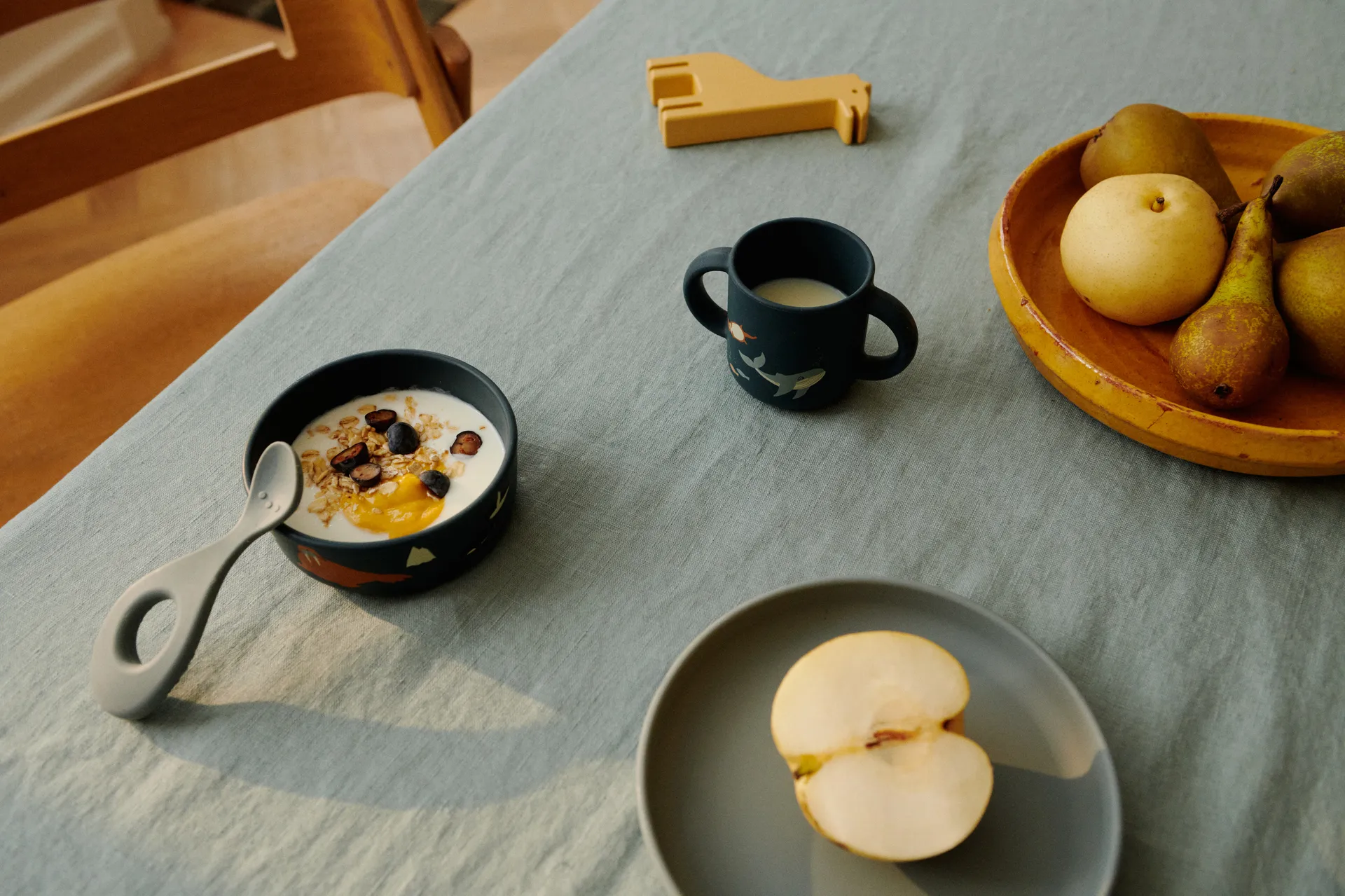 Set de vaisselle imprimé Vivi 4 pièces, Arctic Sea-Ocean view Liewood