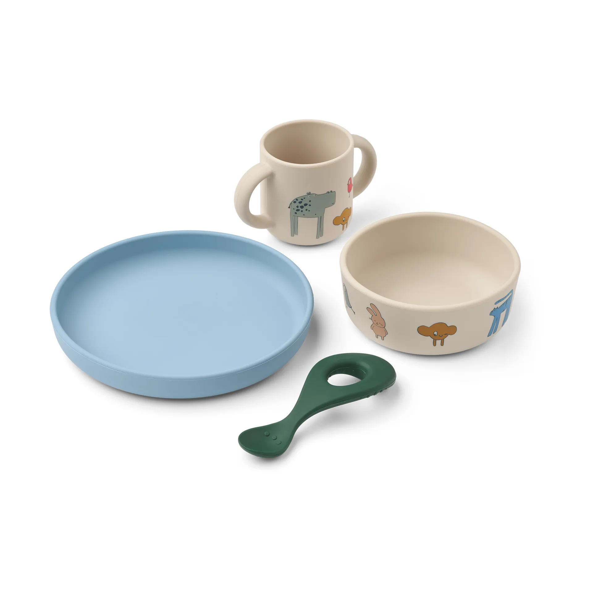 Set de vaisselle imprimé Vivi 4 pièces, Imagine/Sandy Liewood