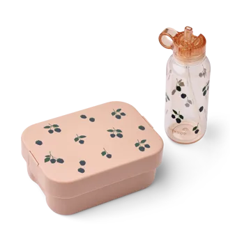 Set lunchbox imprimé Chelsey 2 pièces - Berry-Pale Tuscany - Liewood