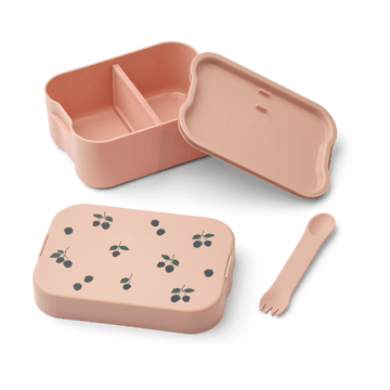 Set lunchbox imprimé Chelsey 2 pièces - Berry-Pale Tuscany - Liewood