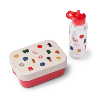 Set lunchbox imprimé Chelsey 2 pièces - Characters-Sandy - Liewood