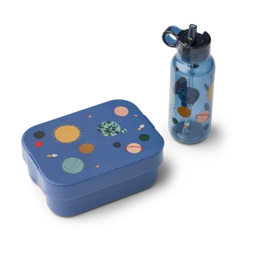 Set lunchbox imprimé Chelsey 2 pièces - Universe-Classic navy - Liewood
