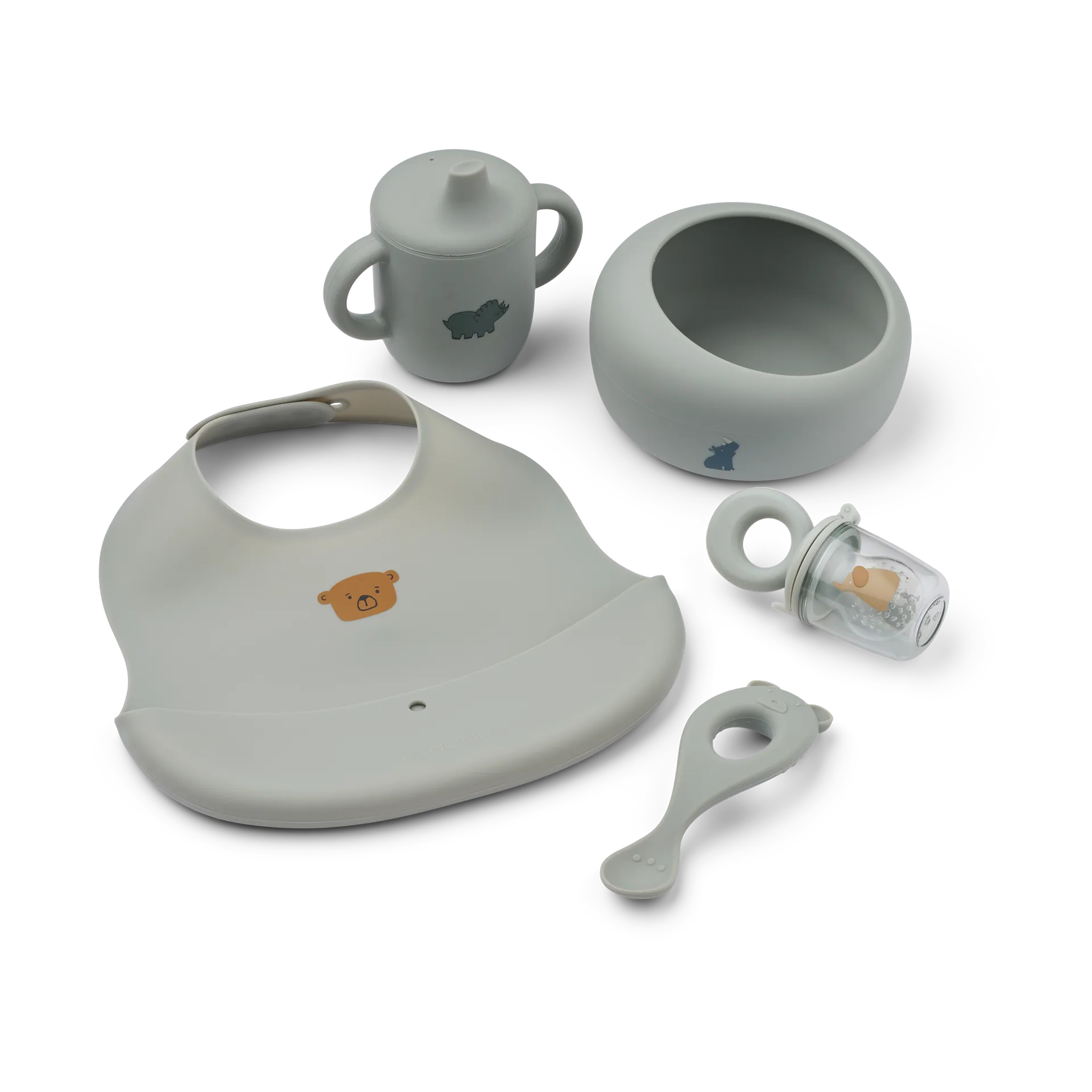 Set repas bébé Mileah, Dove blue Liewood