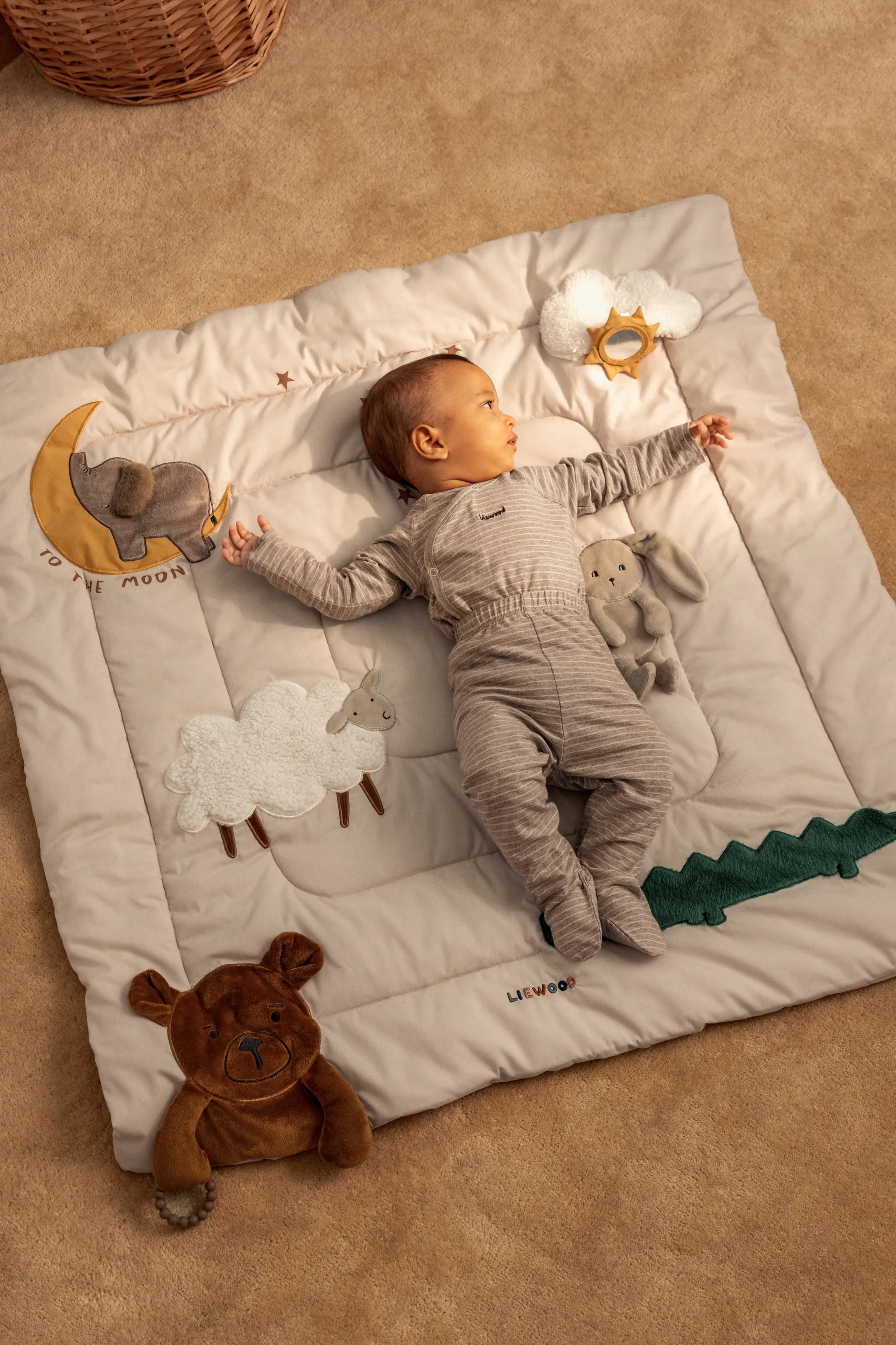 Tapis d’éveil Bernet 95x95 cm, Sandy multi mix Liewood