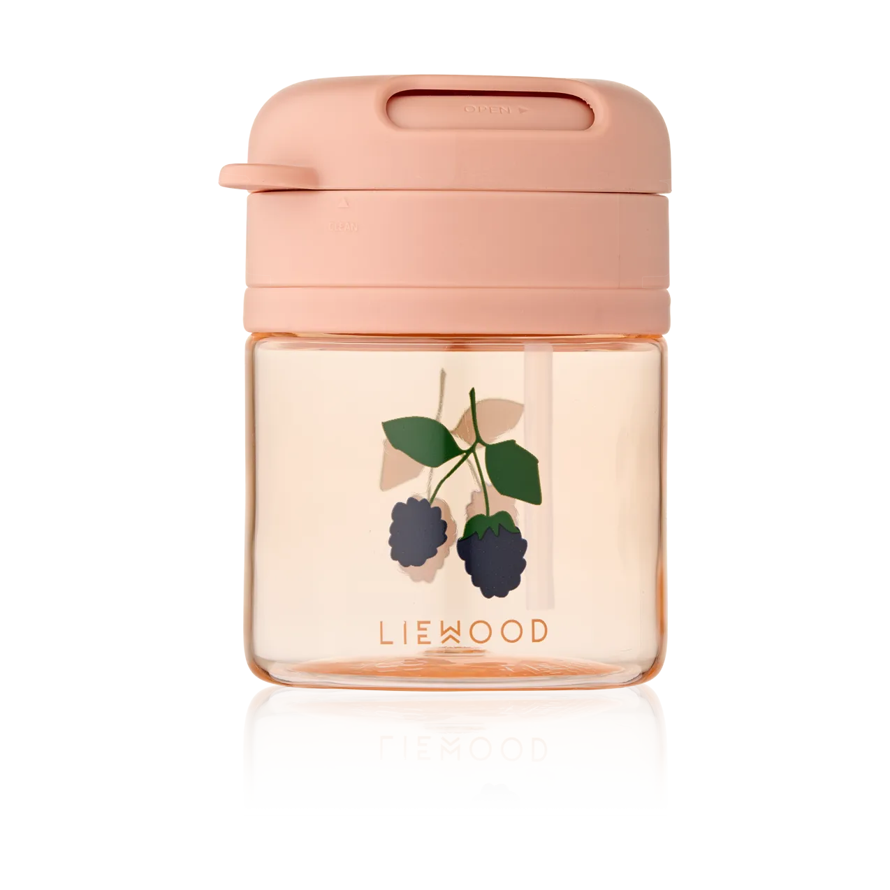 Tasse avec paille Pavia 28 cl, Berry-Pale Tuscany Liewood