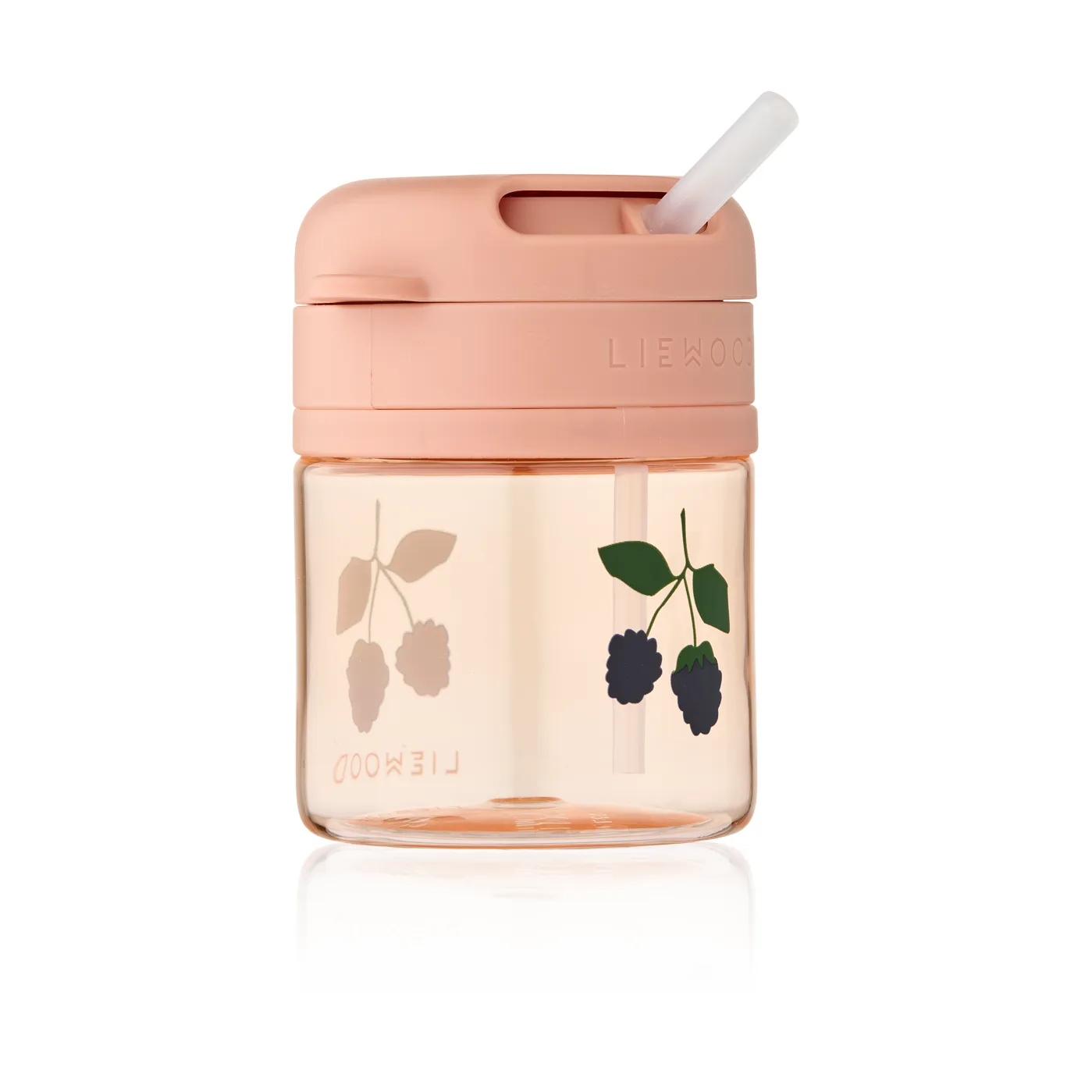 Tasse avec paille Pavia 28 cl, Berry-Pale Tuscany Liewood