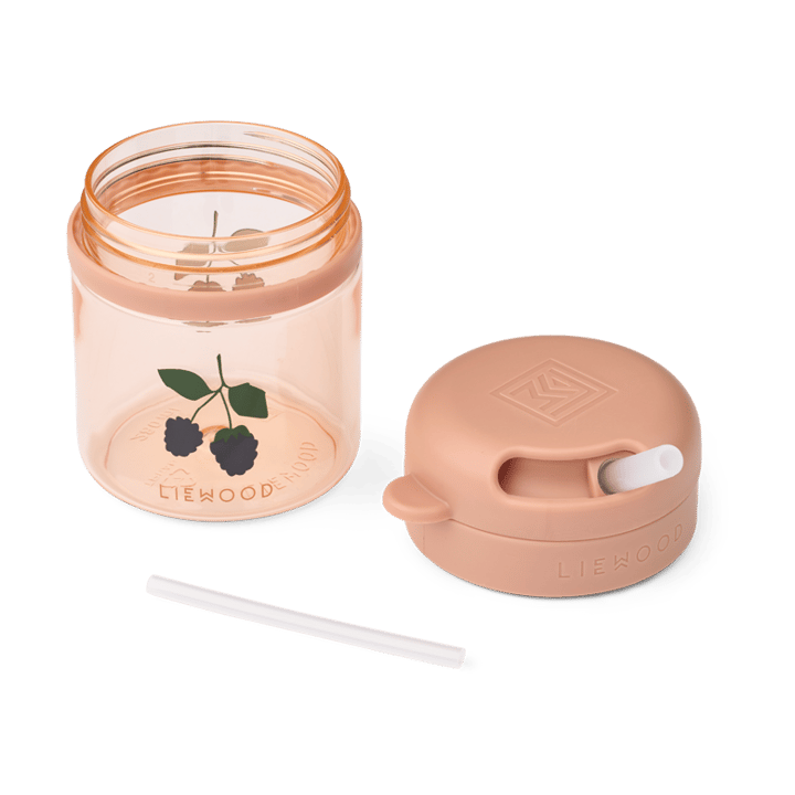 Tasse avec paille Pavia 28 cl, Berry-Pale Tuscany Liewood