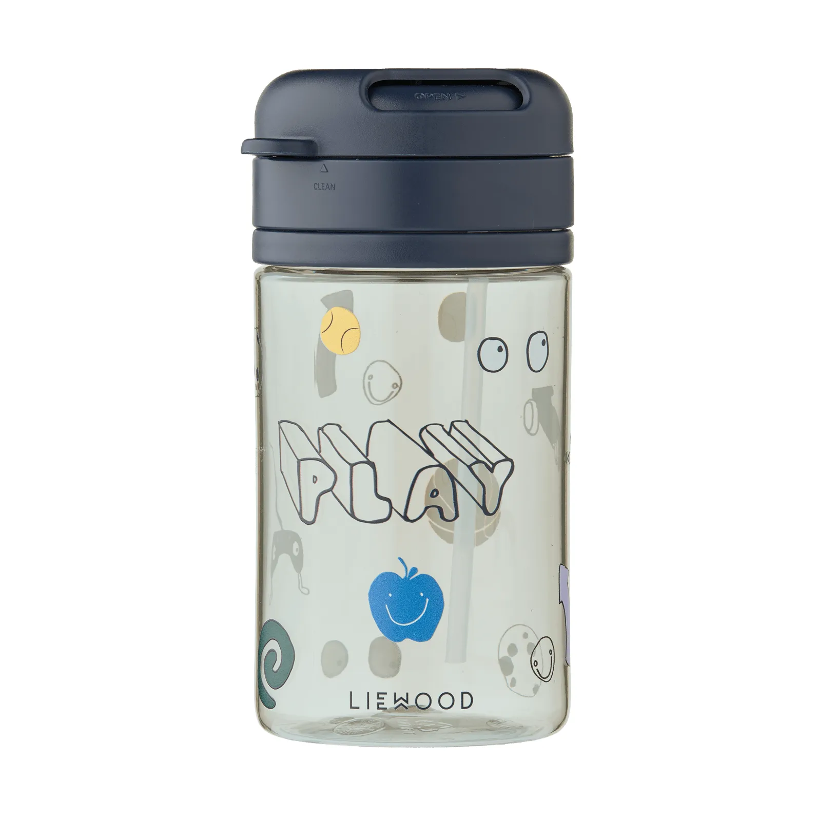 Tasse avec paille Pavia, Play-dusty peppermint Liewood