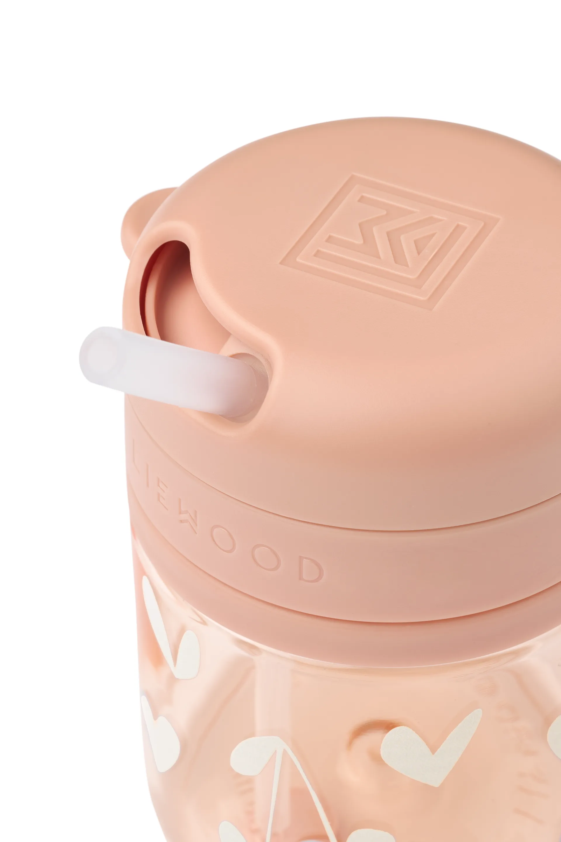Tasse avec paille Pavia, Sweethearts-pale tuscany, 28 cl Liewood