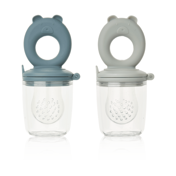 Tétine d'alimentation Miranda Lot de 2 - Whale blue-Dove blue - Liewood