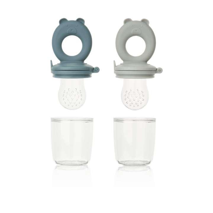 Tétine d'alimentation Miranda Lot de 2, Whale blue-Dove blue Liewood