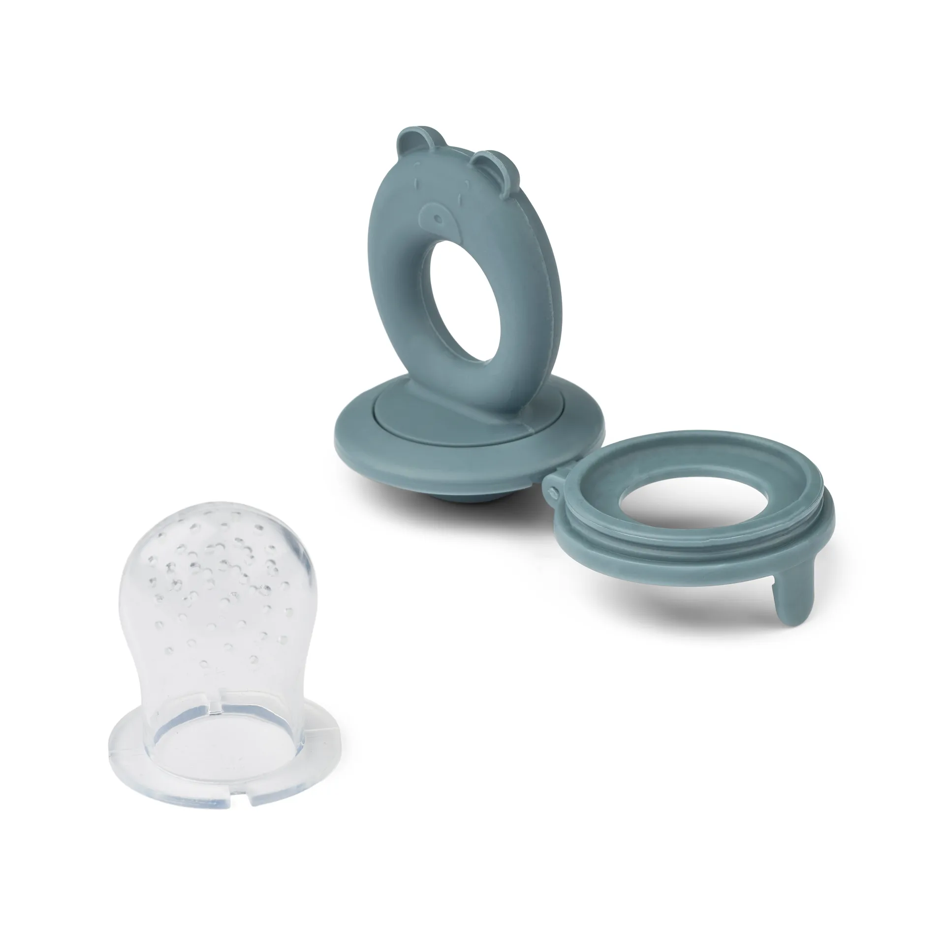 Tétine d'alimentation Miranda Lot de 2, Whale blue-Dove blue Liewood