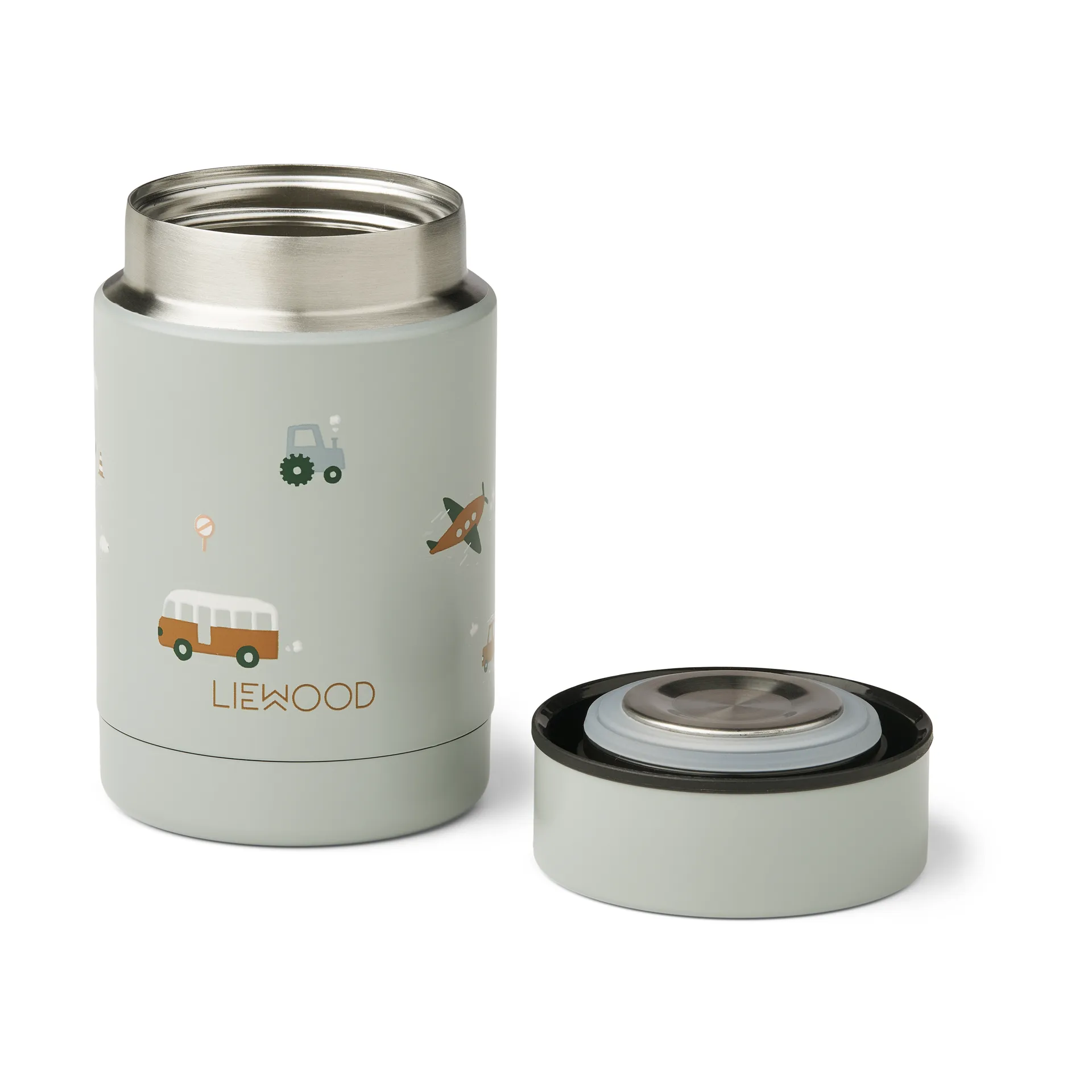 Thermos alimentaire Nadja 0,25 L, Vehicles-dove blue mix Liewood
