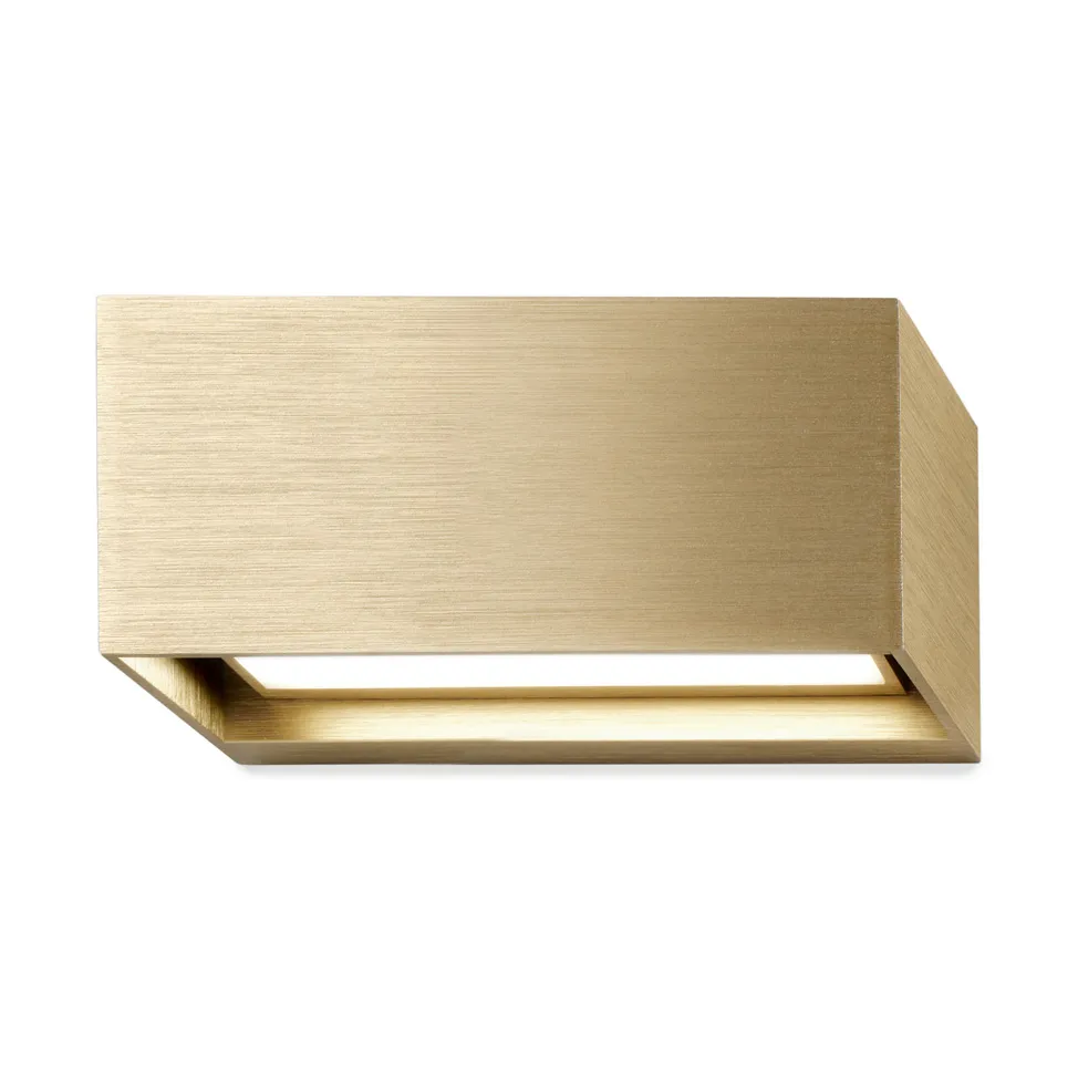 Applique murale Linea W1 switch tune, Brass 7x15 cm Light-Point