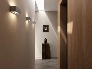 Applique murale Linea W1 switch tune - Titanium, 7x15 cm - Light-Point