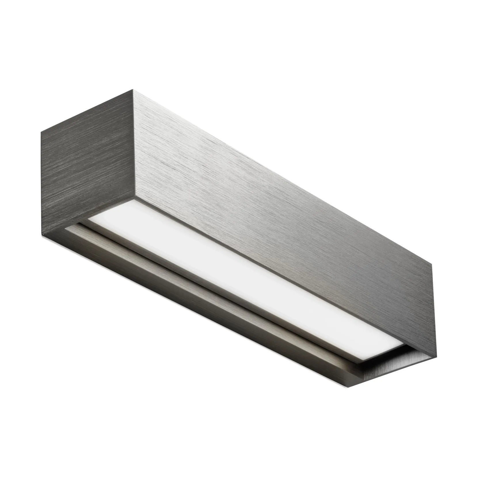 Applique murale Linea W2 switch tune, Titanium, 7x30 cm Light-Point