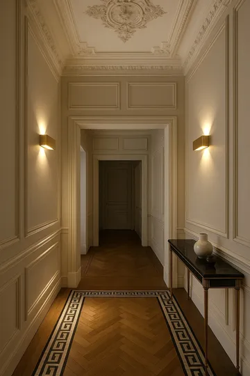 Applique murale Linea W3 switch tune - Brass, 7x60 cm - Light-Point