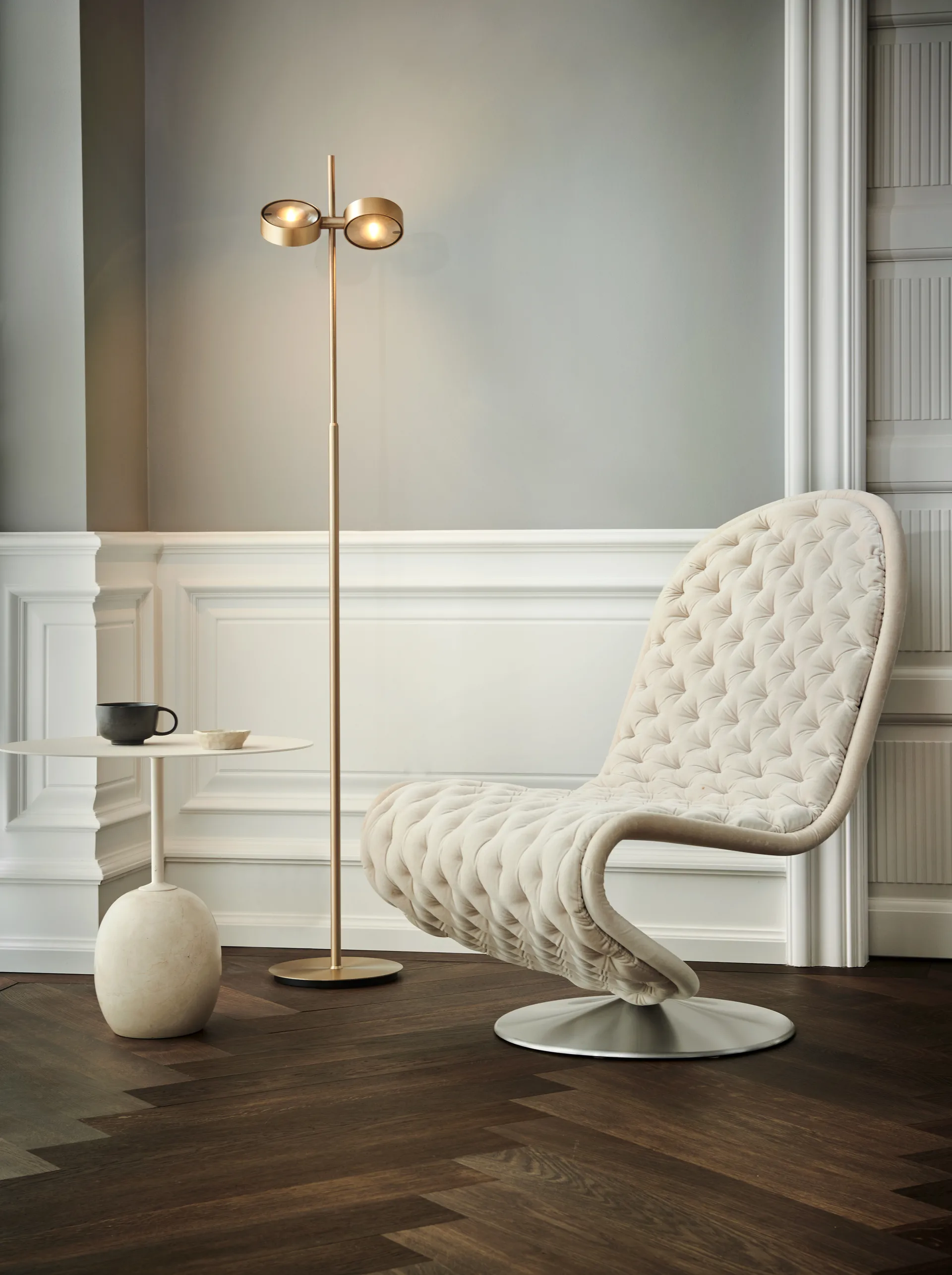 Lampadaire Orbit, Brass Light-Point