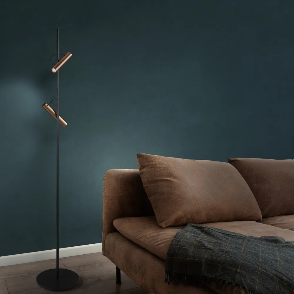 Lampadaire Spirit F1, black/rose gold
 Light-Point