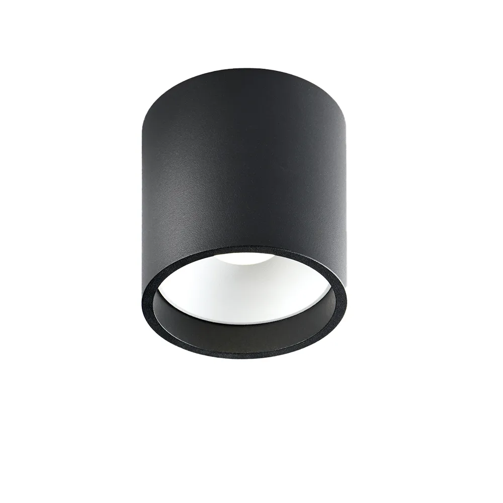 Solo Round spotlight, black/white, 3000 kelvins Light-Point