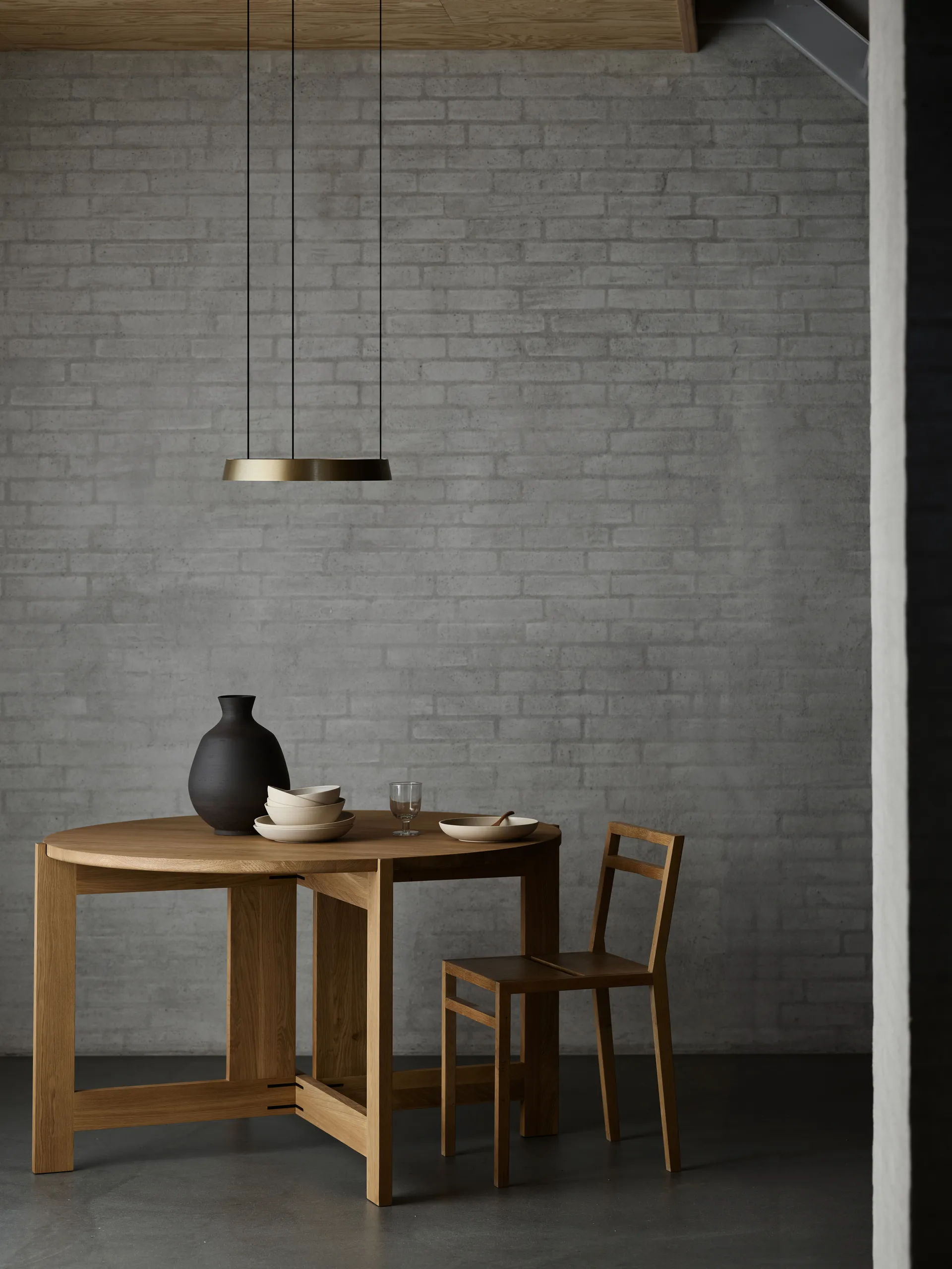 Suspension Edge round Ø40 switch tune, Brass Light-Point