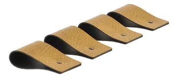 Anneaux de serviette Loop name lot de 4 - Curry (brun) - LIND DNA