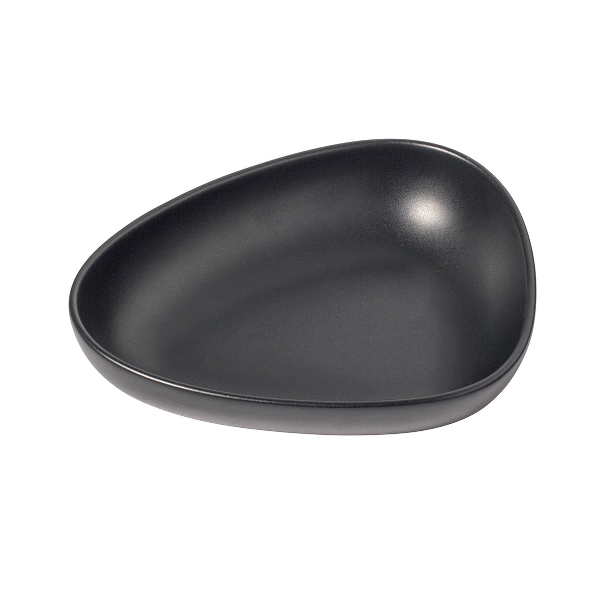 lind dna assiette creuse curve stoneware 19x22 cm black