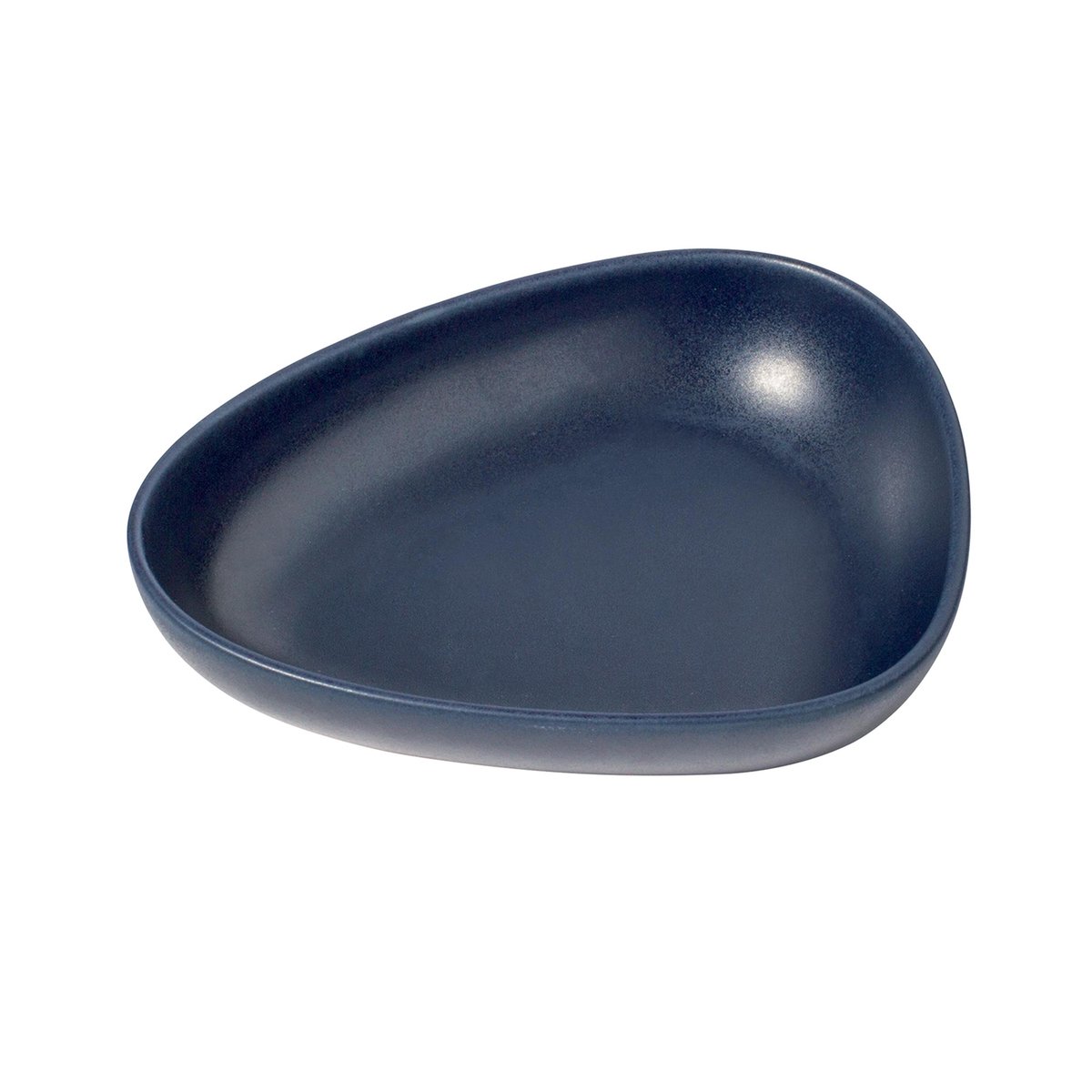 lind dna assiette creuse curve stoneware 19x22 cm navy blue