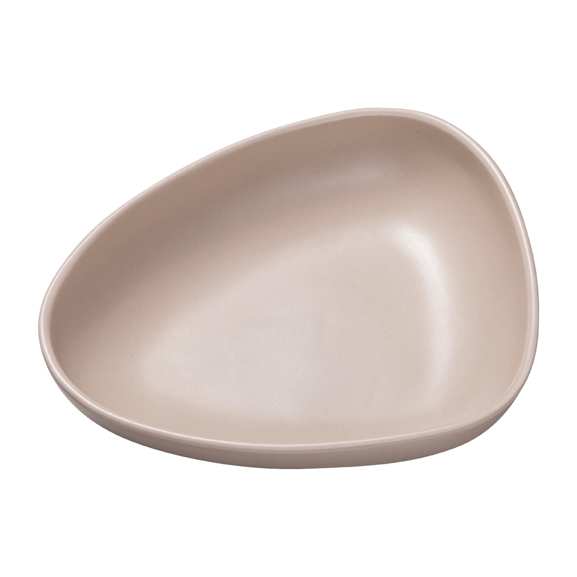 Assiette creuse Curve Stoneware 19x22 cm, Sand LIND DNA